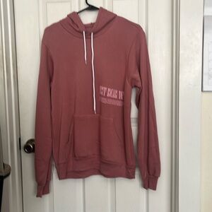 Not Dead Yet Rose Colored Hoodie